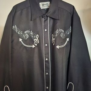H-Bar-C Embroidered Western Shirt